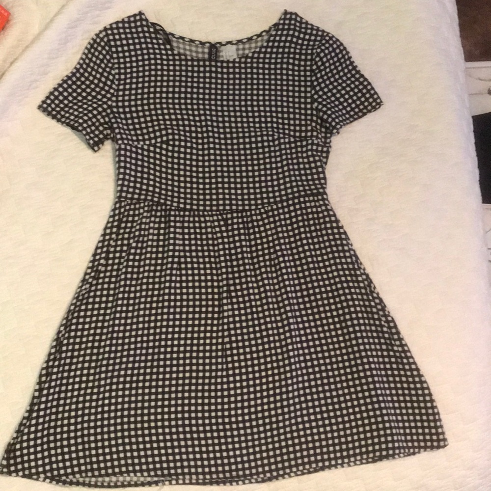 H&M Divided Brand Black/White Checkered Dress